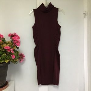 Calvin Klein plum sleeveless sweater dress. Small.